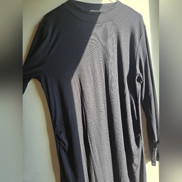 H&M Black Maxi Maternity Dress Womens Size XL - Picture 2 of 5